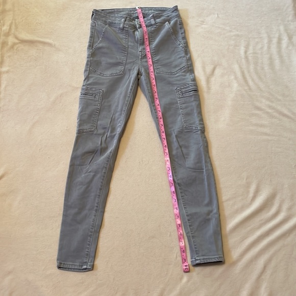 Grey American Eagle Ne(x)t Level High-Waisted Jegging with Side Pockets - Picture 3 of 6